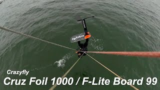 Crazyfly Cruz Foil 1000 und Board FLite 99  Test 2021 [upl. by Enilarak]