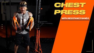 Chest Press with Resistance Bands  Wraparound Press [upl. by Rebe432]