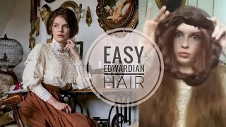 Easy Edwardian hair  belle epoque [upl. by Eisset280]