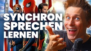 SYNCHRONSPRECHEN LERNEN mit quotSpidermanquot spiderman synchronsprecher fandub avengers ironman [upl. by Ahsiam]