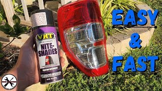 Tinting Tail Lights  VHT Niteshade Spray Paint [upl. by Nehcterg]