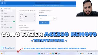 Teamviewer  Como Usar Como Conectar Como Acessar outro PC [upl. by Kalie]