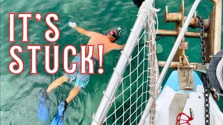 Cant Raise Our Anchor in Nassau Harbour  Sailing Bahamas  ep 266 [upl. by Trygve]