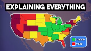 The USA Explained in 30 Maps [upl. by Ennagroeg]