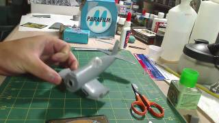 Building a Corsair Tamiya 148  Part 9 Masking Canopy with Parafilm [upl. by Arbrab]