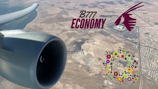 16 HOURS  Qatar Airways ECONOMY Class  Boeing 777300ER  Doha  Atlanta [upl. by Ati]