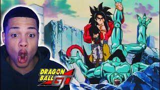 SSJ4 GOKU VS EIS amp SYN SHENRON  Dragon Ball GT Episode 57 REACTION [upl. by Amirak]