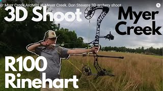 Rinehart R100 Archery Tour at Meyer Creek 3D archery shoot bowhunting archery 3darchery [upl. by Sivatco]