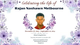 Thanksgiving Service For The Life Of Rahjuan Nashawn Melbourne  JEC LIVESTREAM [upl. by Negem]