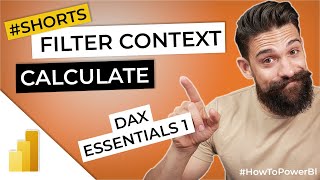 FILTER CONTEXT amp CALCULATE  DAX Essentials 1 shorts [upl. by Haikezeh]