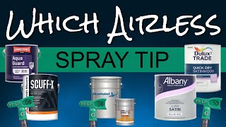 Airless Spray Tips A Complete Tutorial to Choosing the RIGHT TIP SIZE [upl. by Alain]