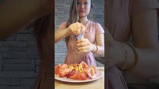 Lets make burrata salad recipe cooking asmr salad burrata cheese tomato heritagetomato [upl. by Marijn421]