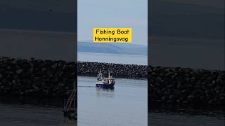 SHORTS  Offshore Fishing Boat Departing Honningsvag Norway [upl. by Atteuqahs391]