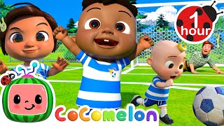 The Soccer Song  Football Game  CoComelon  Nursery Rhymes for Babies [upl. by Ardnoyek]