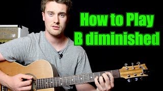 How to Play  B diminished Chord Guitar [upl. by Nalid]