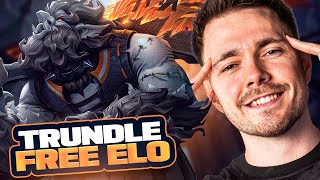 😱 TRUNDLE es FREE ELO ¡NO TIENE COUNTER  Platino IV  Reven [upl. by Oicirtap]