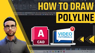 How to draw a Polyline in AutoCAD  Full Tutorial [upl. by Ahsuat413]