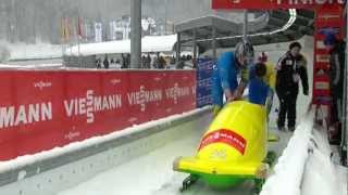 Australian bobsled crashed in Königssee [upl. by Vahe]