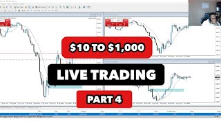 Live Trading NAS100  10 to 1000 PART 4  FOREX [upl. by Floria]