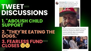 Tweet Threads Faison Love on Child Support quotTheyre eating the dogsquot Fearless Fund Closes [upl. by Yluj982]