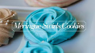 How To Make Meringue Rosettes amp Cookies  Meringue Pops  DIY Cake Topper Tutorial [upl. by Ecinreb]