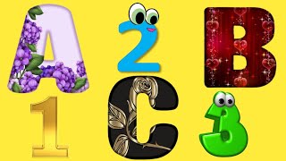 Abc amp 123 Learning Videos  Preschool Learning Videos for 3 year Olds  Number Song amp Abc song [upl. by Jacinda]