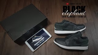 UNBOXING BLACK ELEPHANT 2023 Air Jordan 1 Low SE [upl. by Uhej]