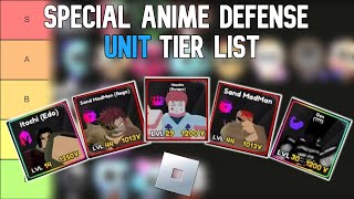 Special Anime Defense Tier List – Itachi Update [upl. by Harley340]