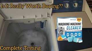 Washing Machine Cleaning Tablets Testing amp Review  How to Use Washing Machine Cleaning Tablets [upl. by Lias132]