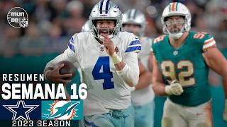 Dallas Cowboys vs Miami Dolphins  Semana 16 NFL 2023  NFL Highlights Resumen en español [upl. by Assyl]