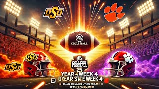 Year 4 Week 4  Oklahoma st vs Clemson  EA SPORTS College Football 25 [upl. by Loydie]