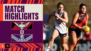 Essendon v Fremantle Highlights  Week One 2024  AFLW [upl. by Xylia]