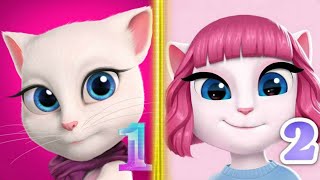 My talking Angela 1 VS My talking Angela 2 [upl. by Ballman64]