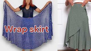 Easiest Way To Make A Wrap Skirt [upl. by Gall344]