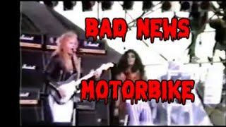 Bad News Motorbike Live at Castle Donington Bootleg Rik Mayall Heavy Metal Band 1980s [upl. by Dworman]