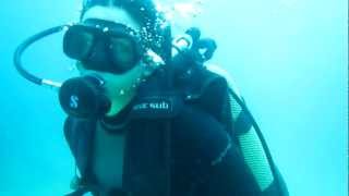 Saras scuba diving Baptism Hammamet  Tunisia [upl. by Aehtela]