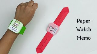 How To Make Easy Paper Watch Memo For Kids  Nursery Craft Ideas  Paper Craft Easy  KIDS crafts [upl. by Alvis]