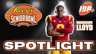 2024 Senior Bowl Spotlight Marshawn Lloyd [upl. by Annadal]