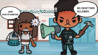 Boarding school😬 voiced Toca boca life world [upl. by Ai141]