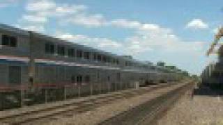 Amtrak 171 Leads California Zeph 5 West Downers Grove IL [upl. by Aihseym]