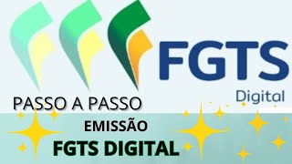 FGTS DIGITAL Passo a Passo Emissão FGTS✅ [upl. by Barth]