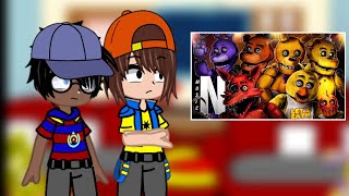 Fnaf Into The Pit reagindo ao rapO Homem de roxoNeko [upl. by Nerradal]