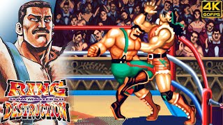 Ring of Destruction  Mike Haggar Arcade  1994 4K 60FPS [upl. by Liagiba386]