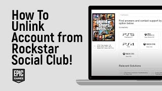 How to Unlink Epic Games Account from Rockstar Social Club easy [upl. by Asiole]