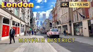 Mayfair London Exploring Exclusive Avenues in 4K60fps [upl. by Napoleon]