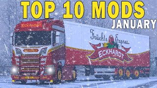 TOP 10 ETS2 MODS  JANUARY 2024  Euro Truck Simulator 2 Mods [upl. by Adnilram]