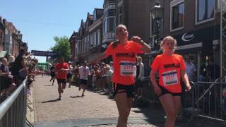 Marathon Hoorn 2016 Finish 10km marathonlopers [upl. by Ollehto]