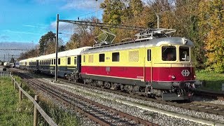 SBB Re 44 I mit Continental Prestige Express in Kreuzlingen [upl. by Emsoc602]