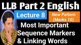 LLB Part 2 English  Most Important Linking Words  Lecture 8  New Paper Pattern 2024 [upl. by Aluin237]