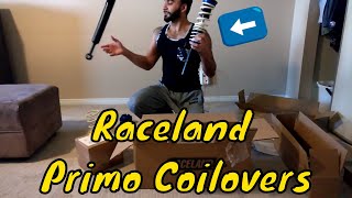 Raceland Primo Coilovers Unboxing  Mazda 3 [upl. by Peckham2]